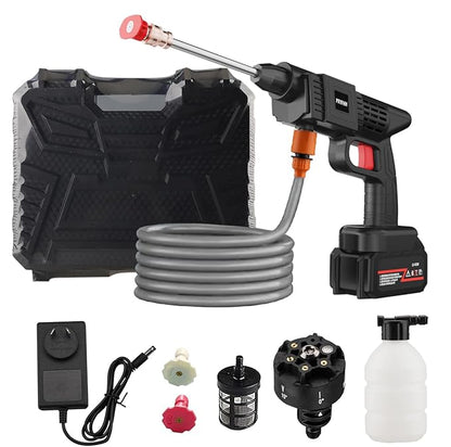 48V Cordless High-Pressure Car Washer with 5M Hose & Multi-Function Nozzle