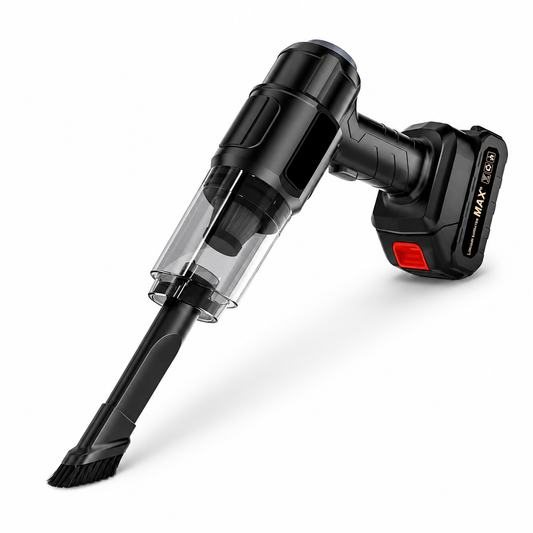 Portable Rechargeable Cordless Car Vacuum Cleaner with HEPA Filter & Multi Attachments